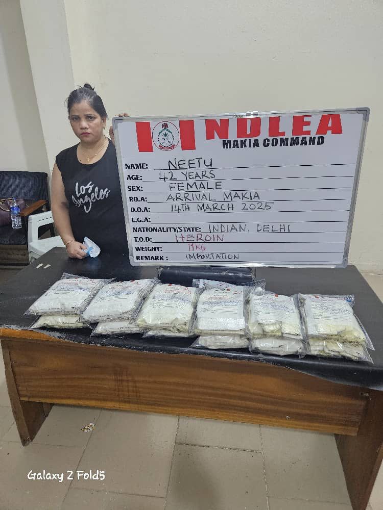 NDLEA ARREST INDIAN WOMAN WITH 72 PARCELS OF HEROINE DISGUISED AS CHOCOLATE AT KANO AIRPORT