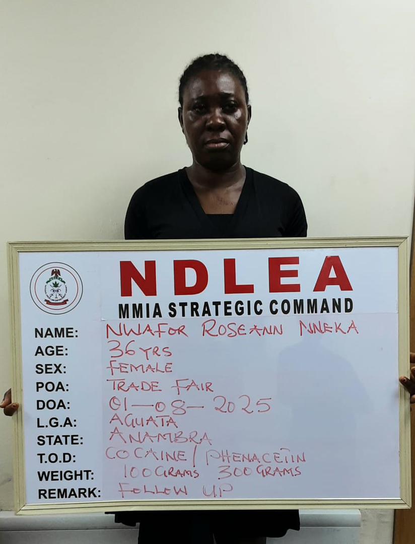 WOMAN ARRESTED AT TRADE LAGOS FAIR MARKET OVER COCAINE CONCEALED IN LIPSTICKS