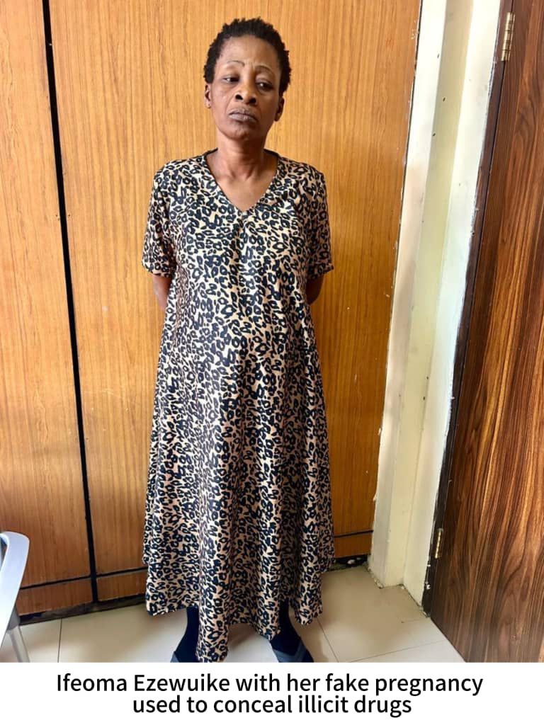 NDLEA BURST WIDOW TRAFFICKING COCAINE UNDER FAKE PREGNANCY