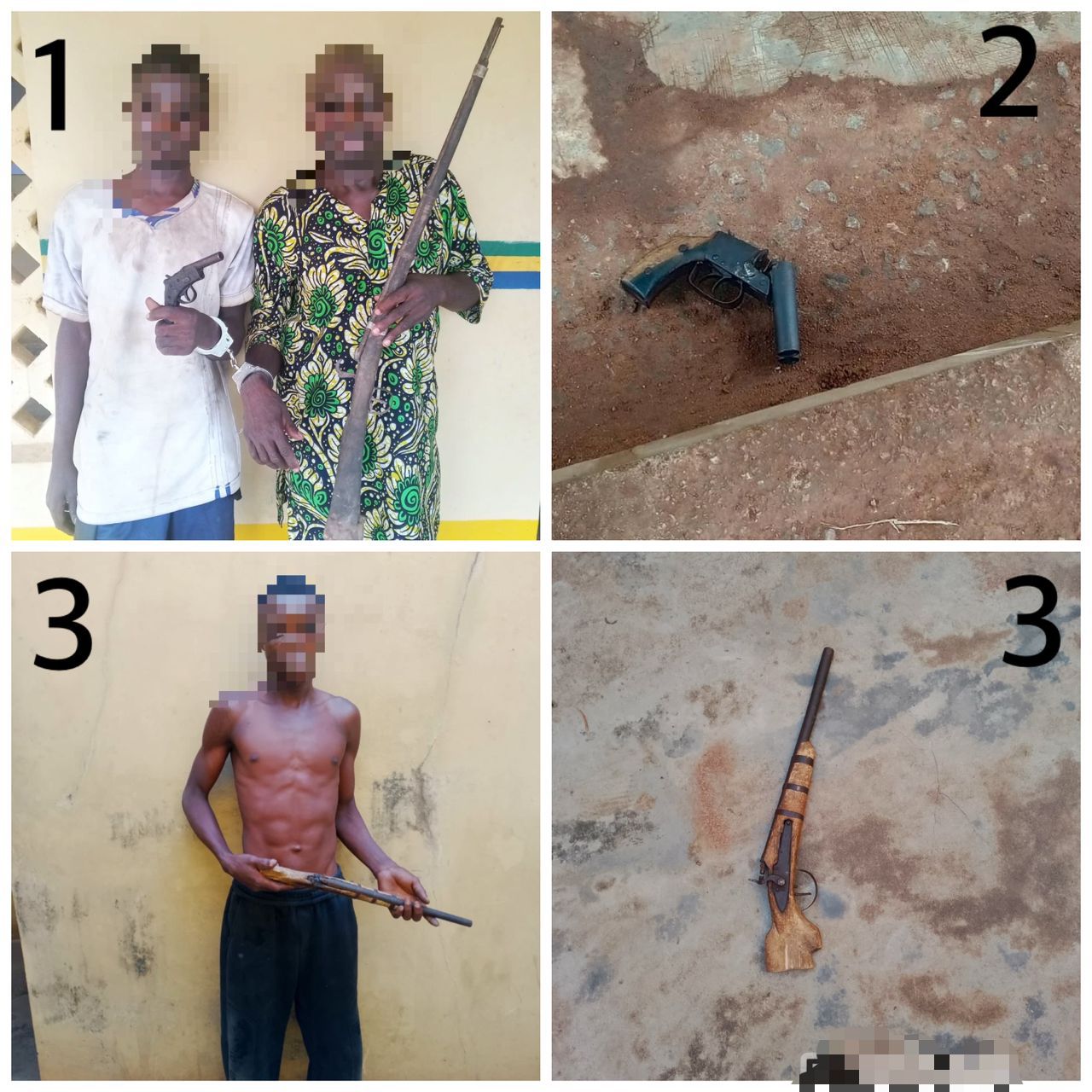 Father and Son Detained, as Police Crackdown on Armed Robbery Gangs in Ogun State