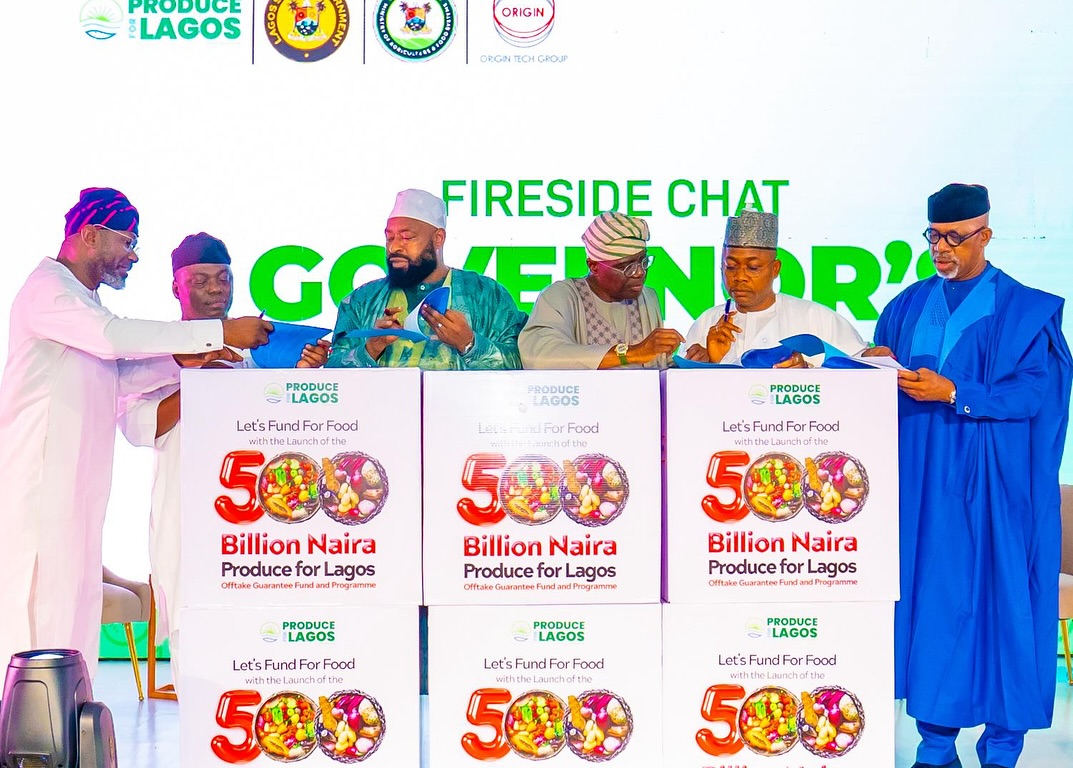LAGOS STATE LAUNCHES 'PRODUCE FOR LAGOS' FOOD INITIATIVE, BACKED WITH N500B OFFTAKE FUND