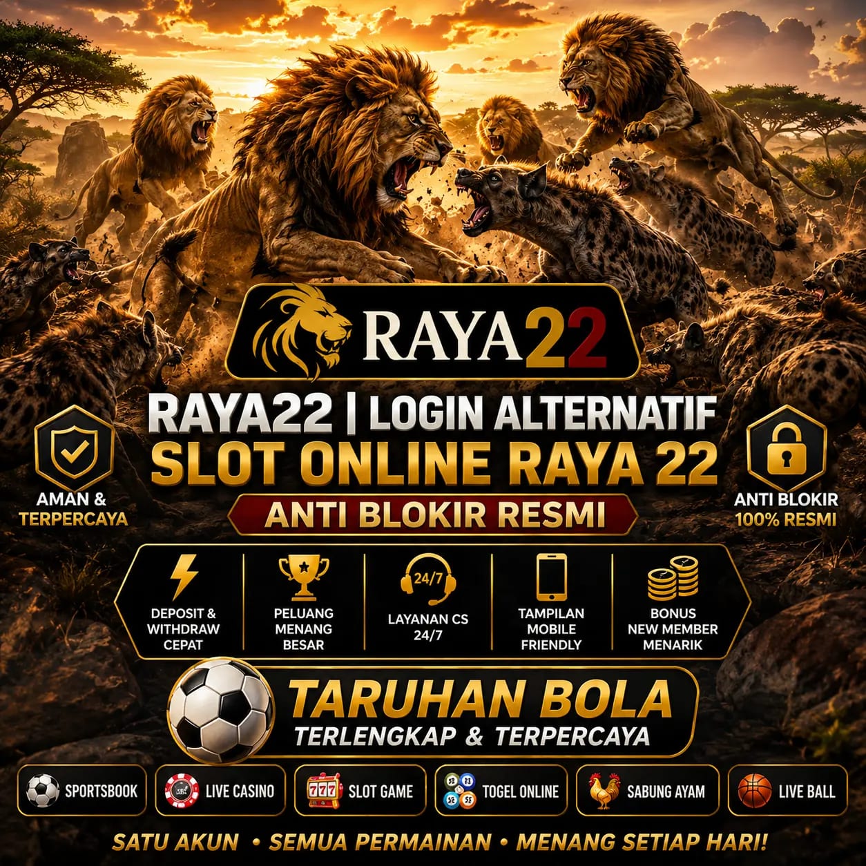 RAYA22 | Login Alternatif Slot Online Raya 22 Anti Blokir Resmi