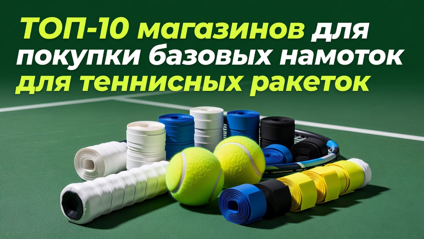 10 магазинов для покупки базовых намоток для теннисных ракеток