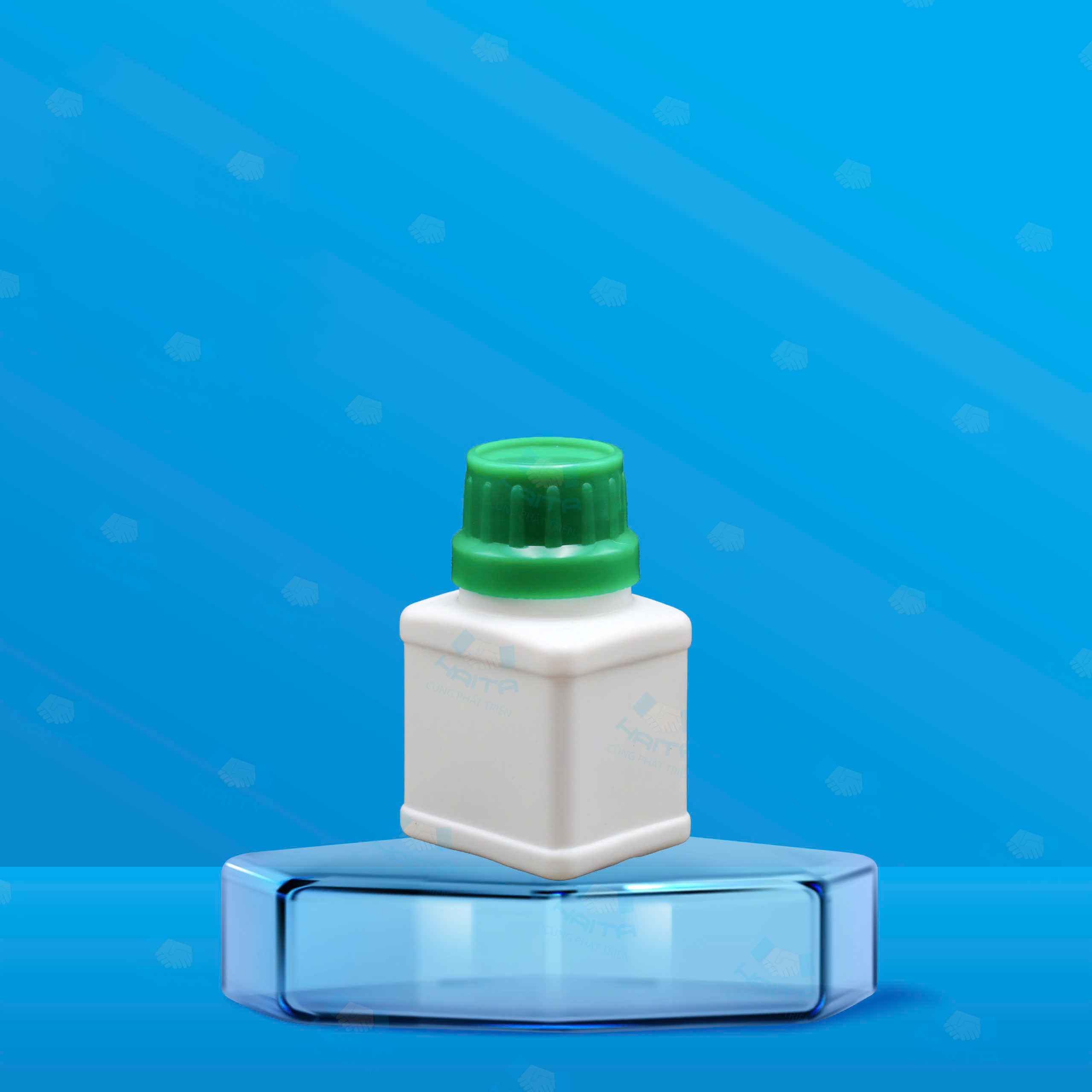 Chai HDPE vuông 20ml Ø20