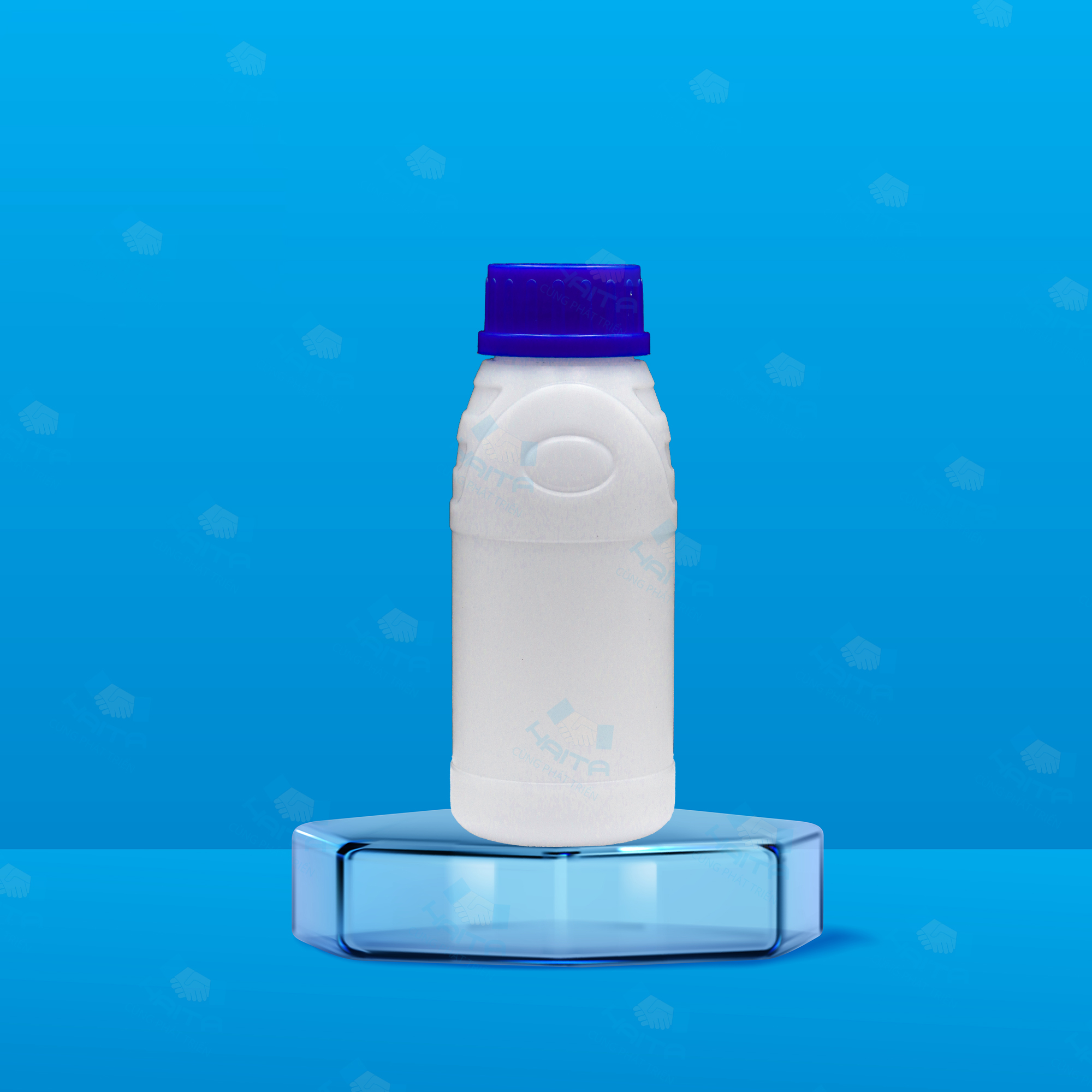 Chai HDPE tròn 450ml Ø44