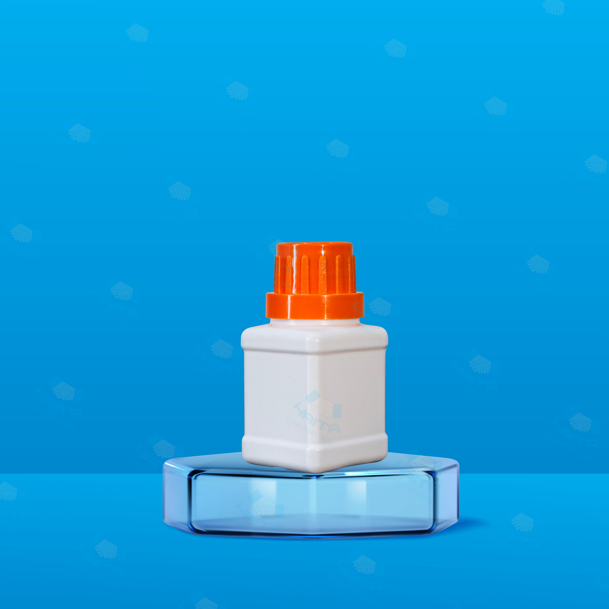 Chai HDPE vuông 30ml Ø22