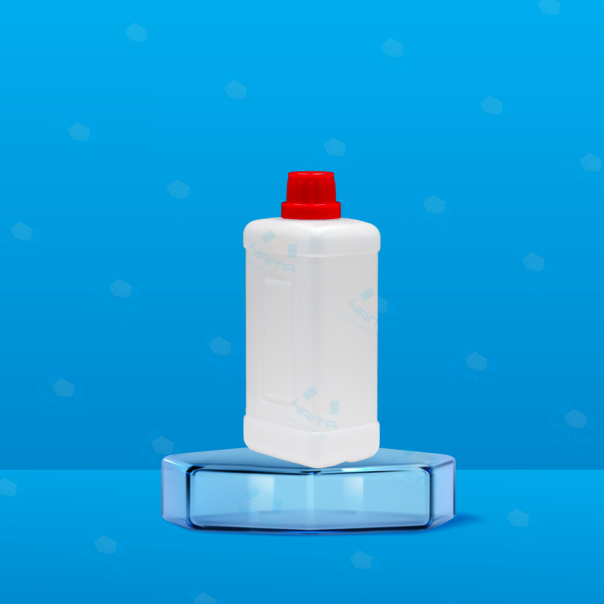 Chai HDPE vuông 250ml Ø22