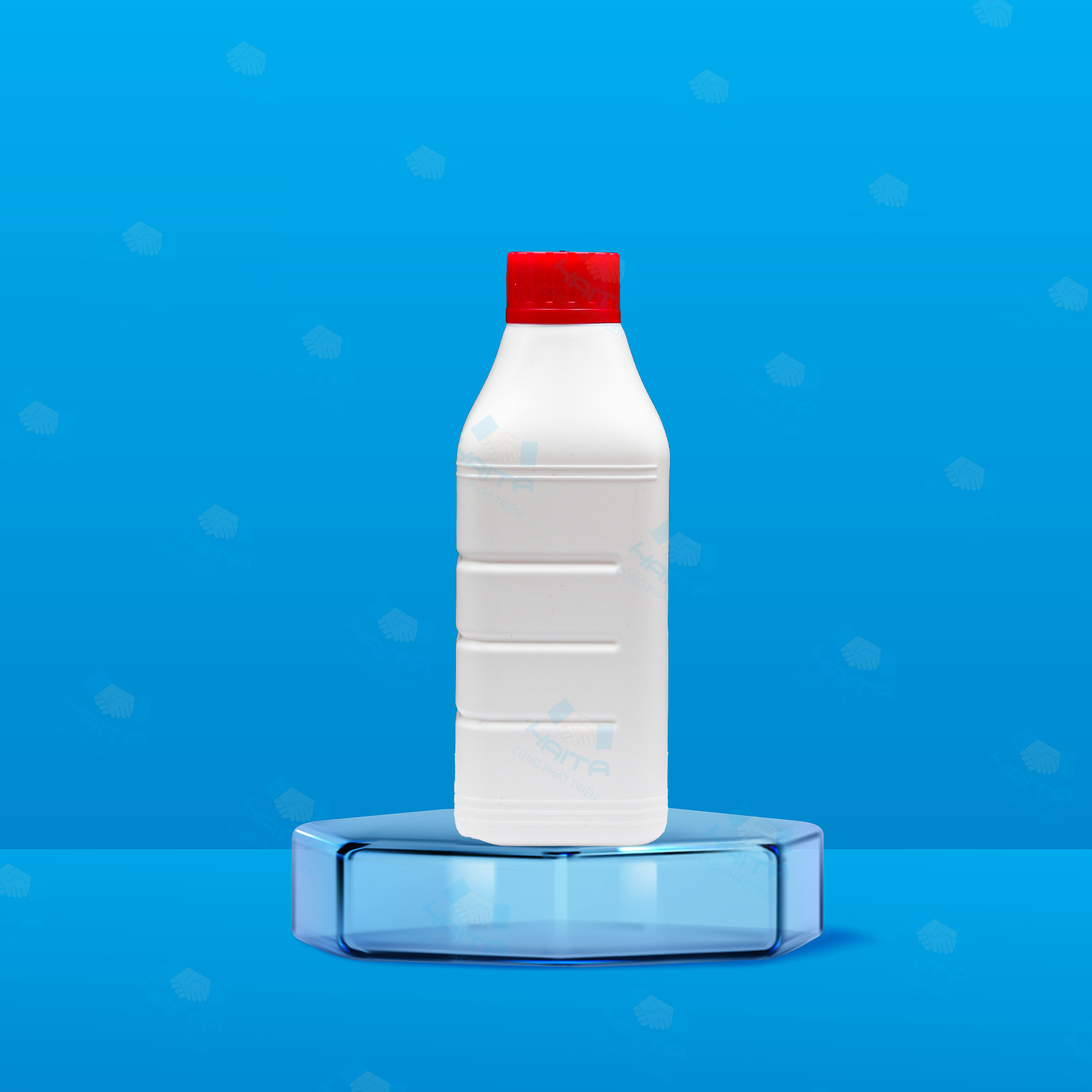 Chai HDPE vuông 500ml Ø35