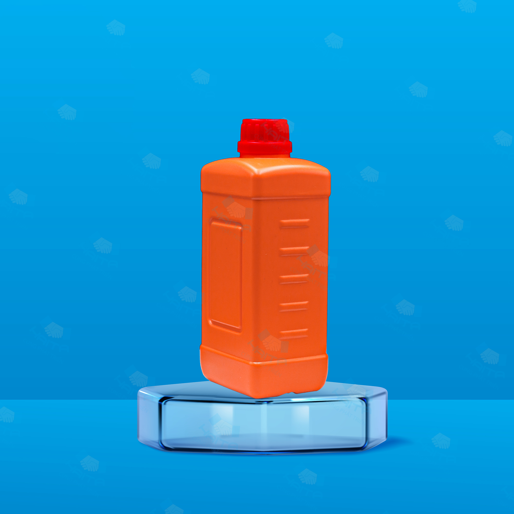 Chai HDPE vuông 500ml Ø28