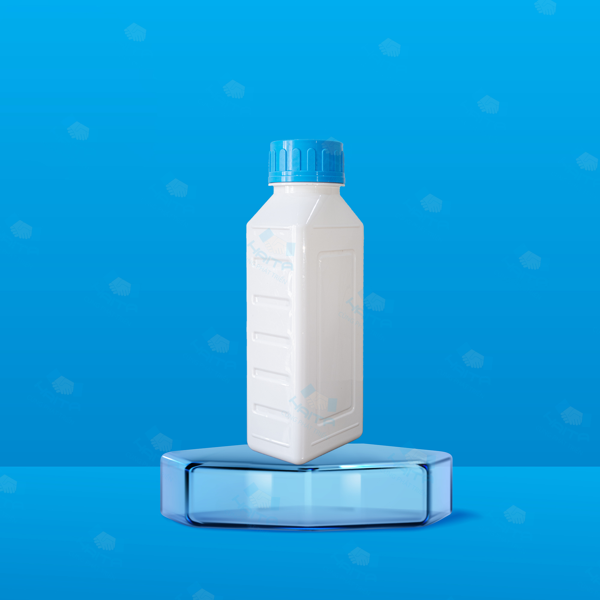 Chai PET vuông 500ml Ø44