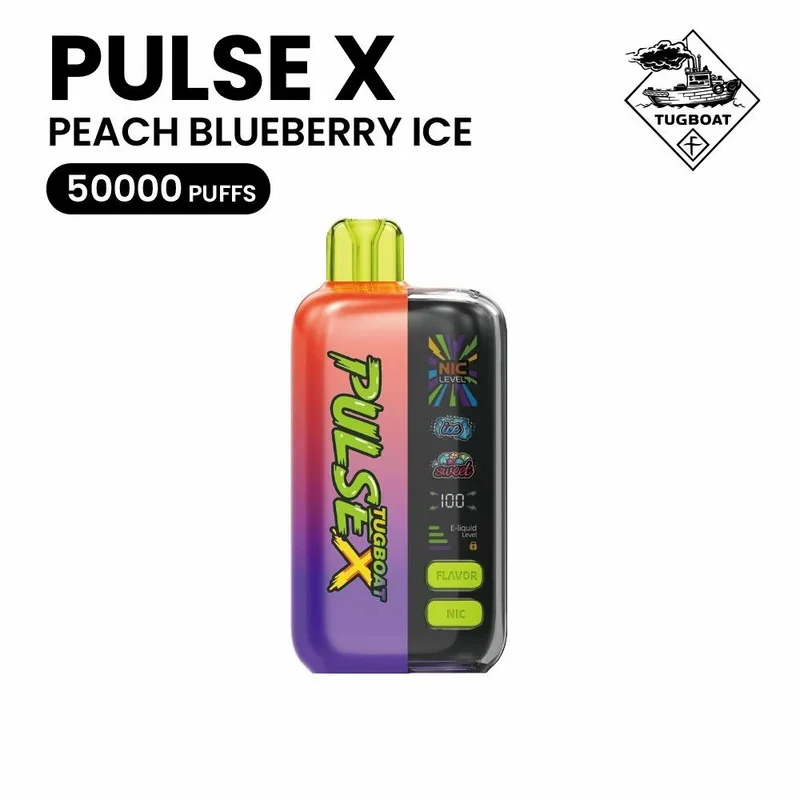 Peach Blueberry Ice Tugboat Pulse X