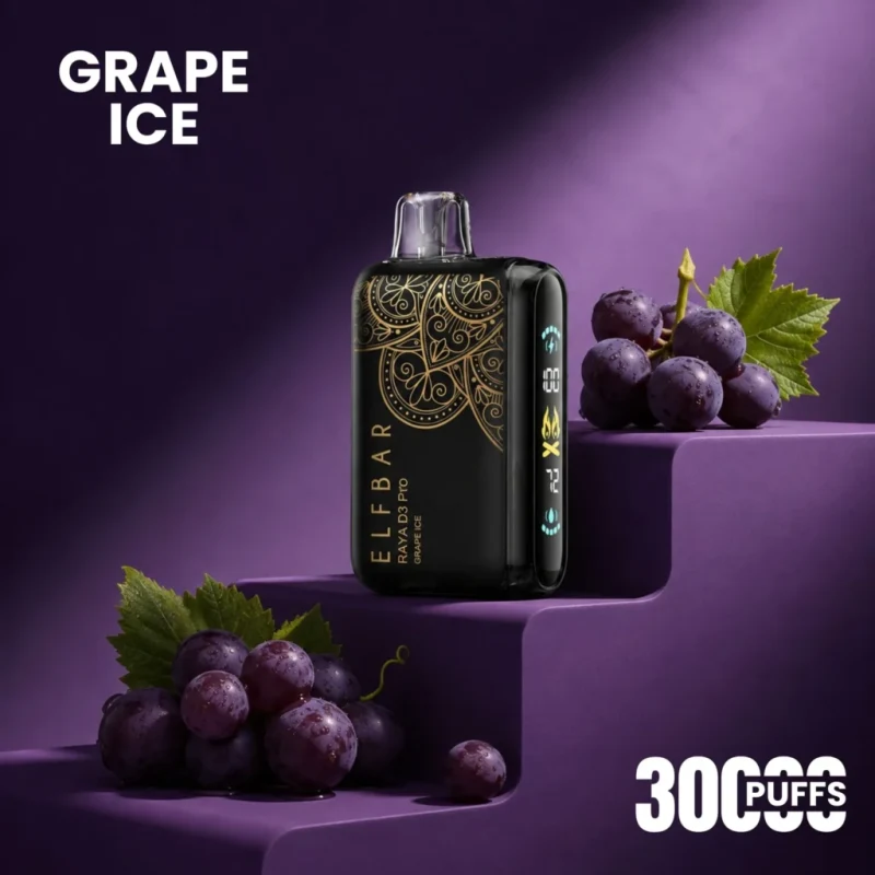 Grape Ice Elfbar Raya D3 Pro