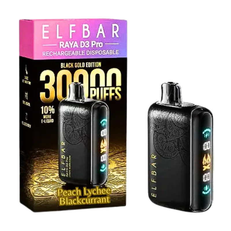 Peach Lychee Blackcurrant Elfbar Raya D3 Pro