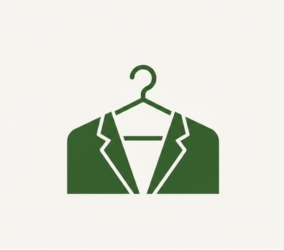 Built-in garment bag