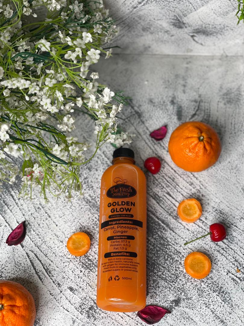 Golden glow ( carrot ,pineapple & ginger