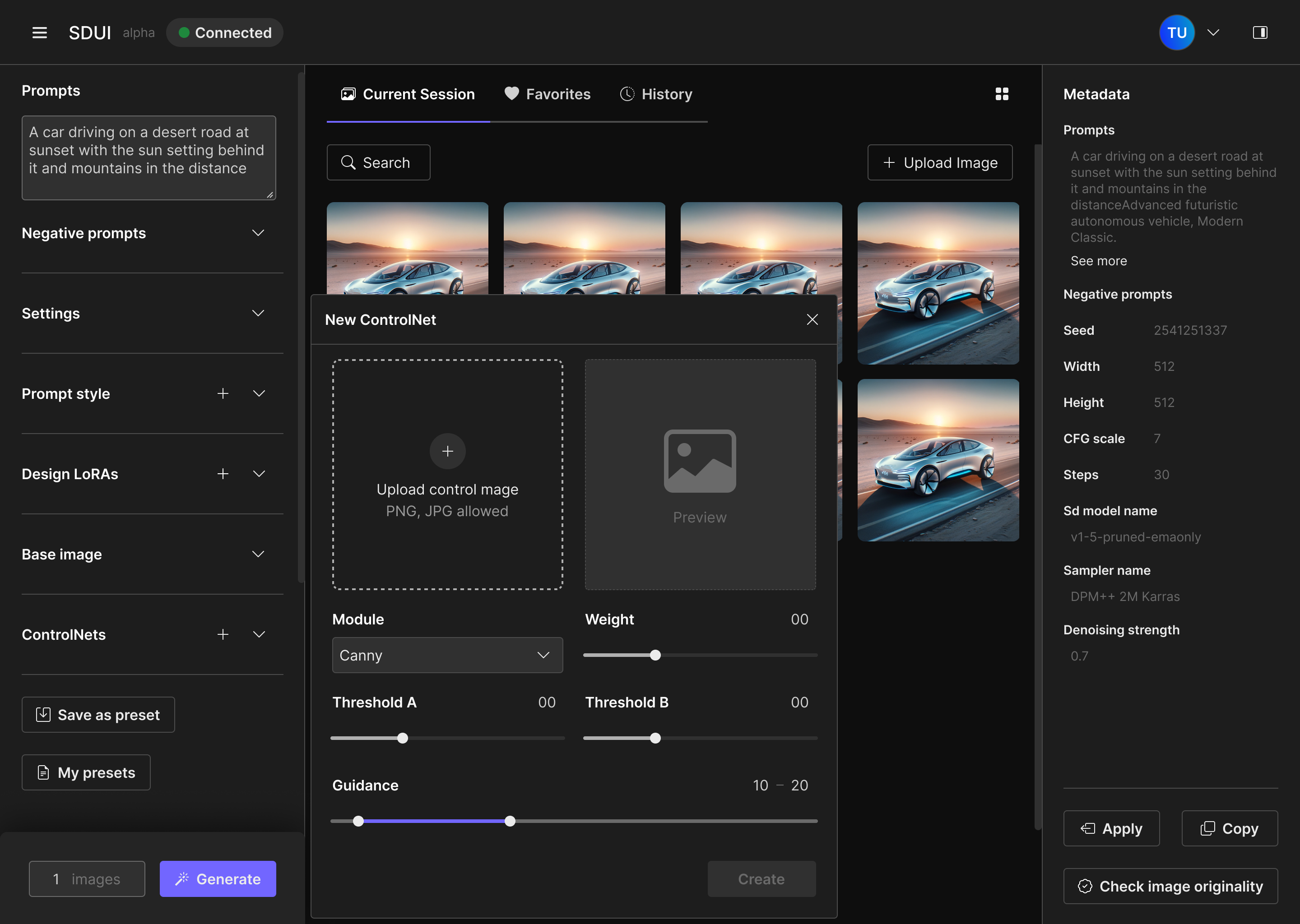 Stable Diffusion Editor