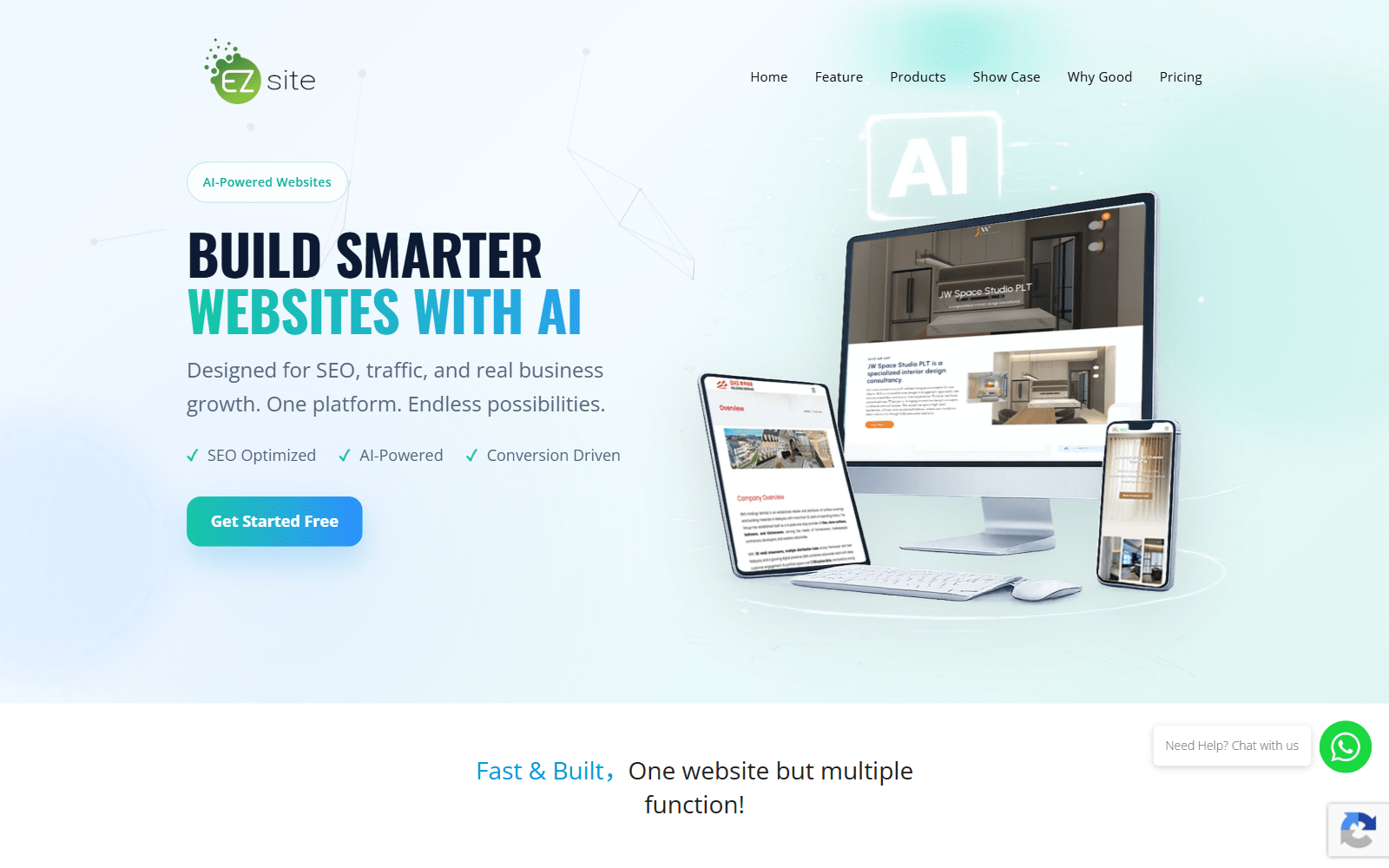 EzSite — screenshot