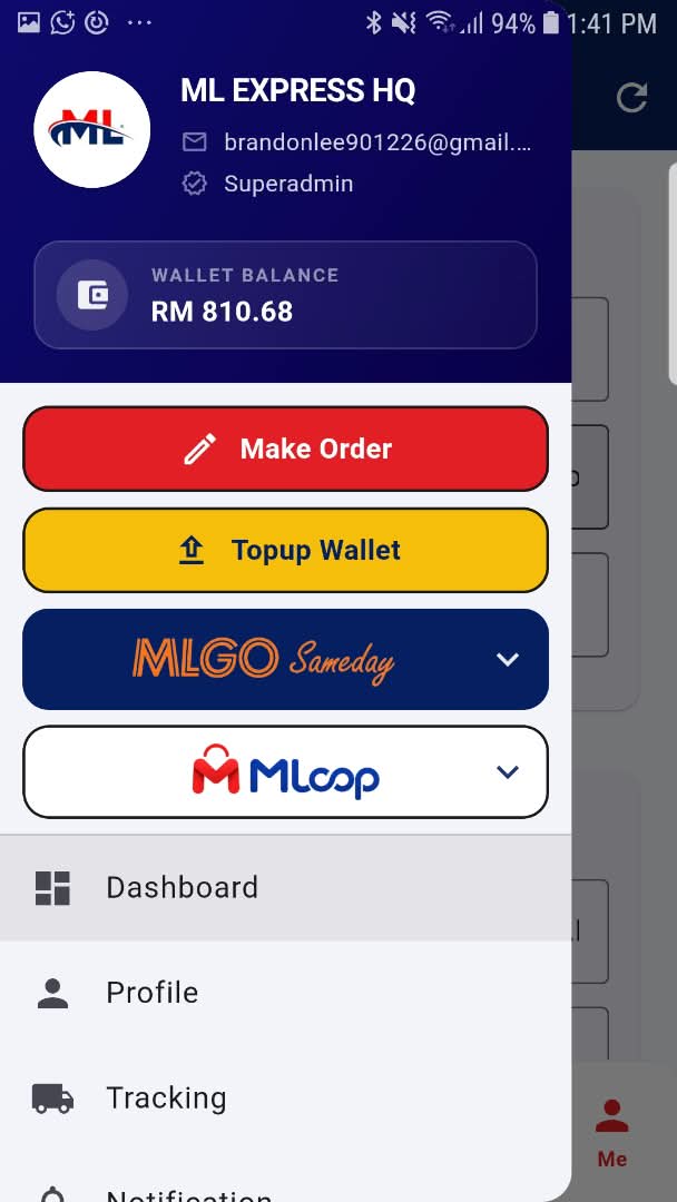 ML Express — screenshot