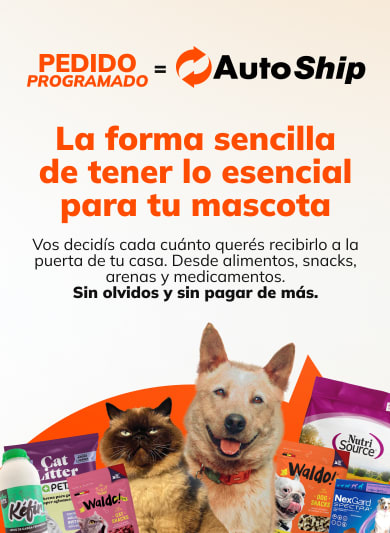 Pedido programado AutoShip: lo esencial para tu mascota, a la puerta de tu casa.