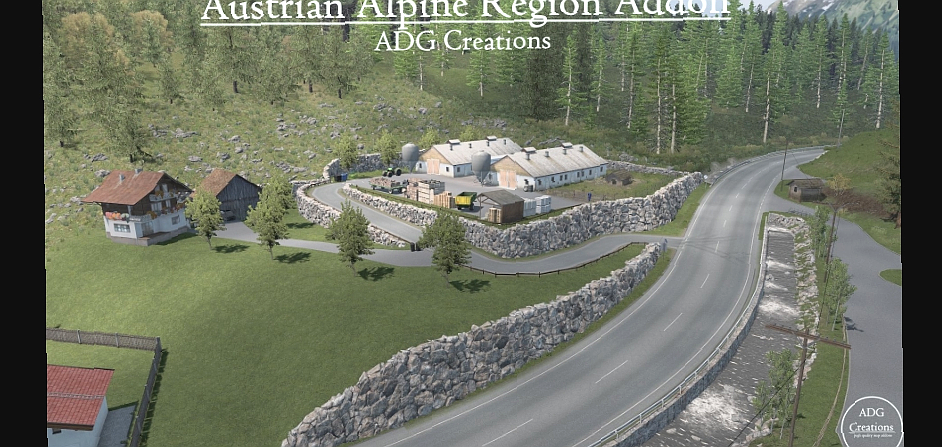 МОД Austrian Alpine Region Addon v1.1 ДЛЯ EURO TRUCK SIMULATOR 2
