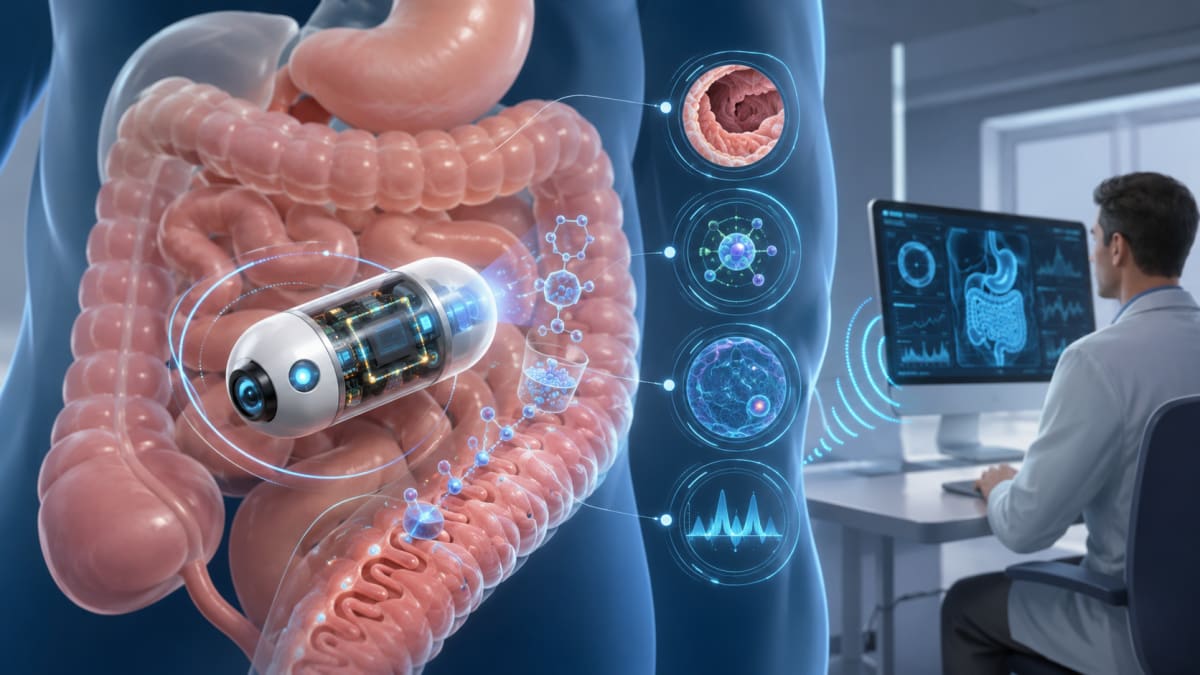 INGESTIBLE SENSORS: THE PILL THAT DIAGNOSES FROM INSIDE