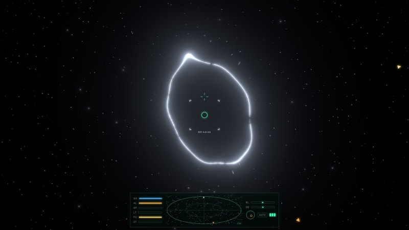 Commit a serious crime and the Co-operative Marshals come for you. You get half a minute's warning as a rift opens and space bends around it.