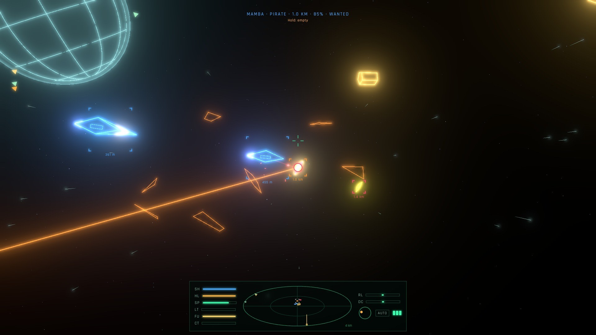 Police Vipers go after a pirate band, through the wreckage of the last one.