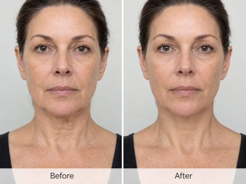 EndoPulse before and after — Lower face