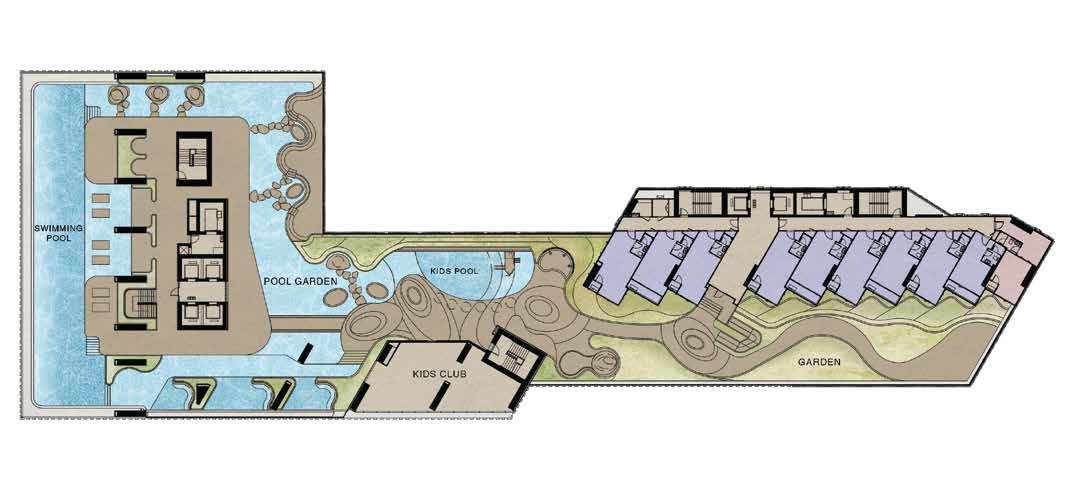 Typical floor plan — 6th floor Tower A