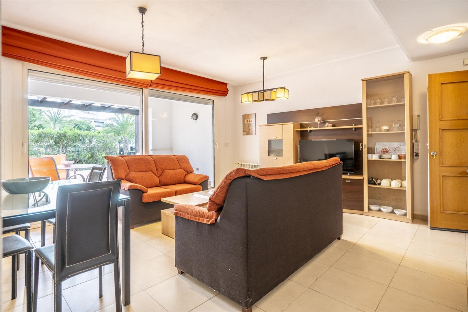 Two bed ground floor apartment with large terrace on la torre golf resort