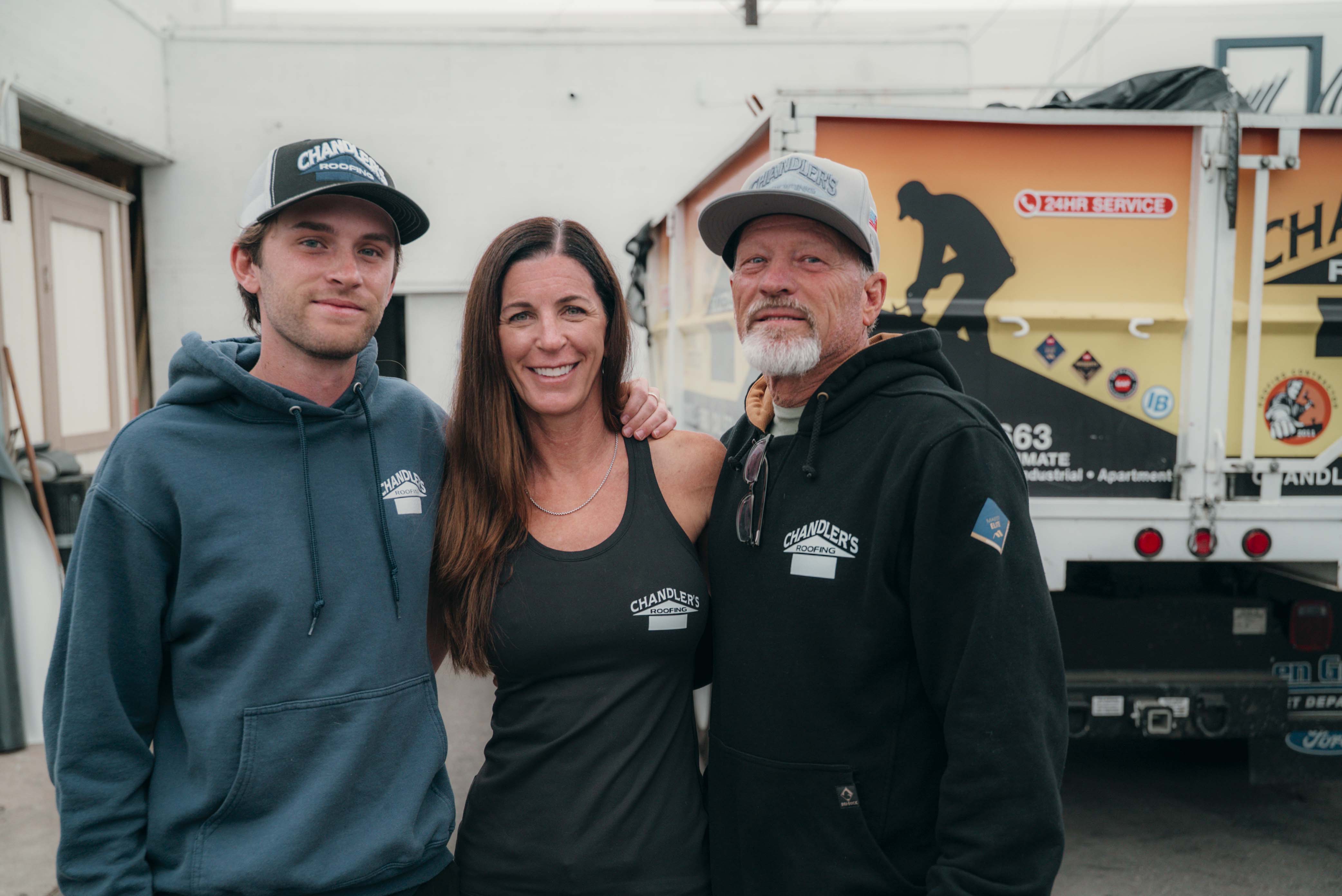 Chandler's Roofing team