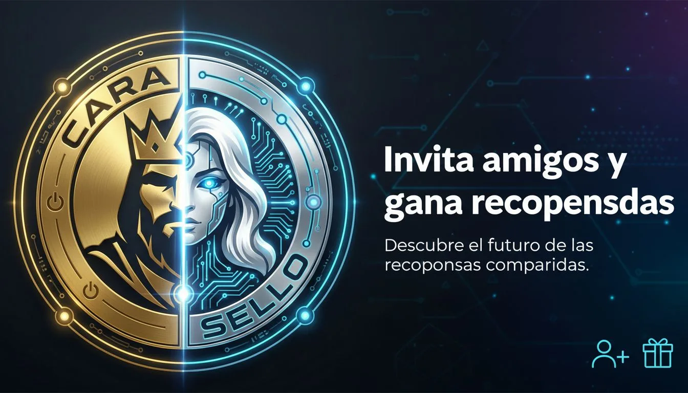 Cómo invitar amigos a Cara o Sello y ganar recompensas