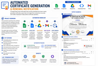 Automated Certificate Generation