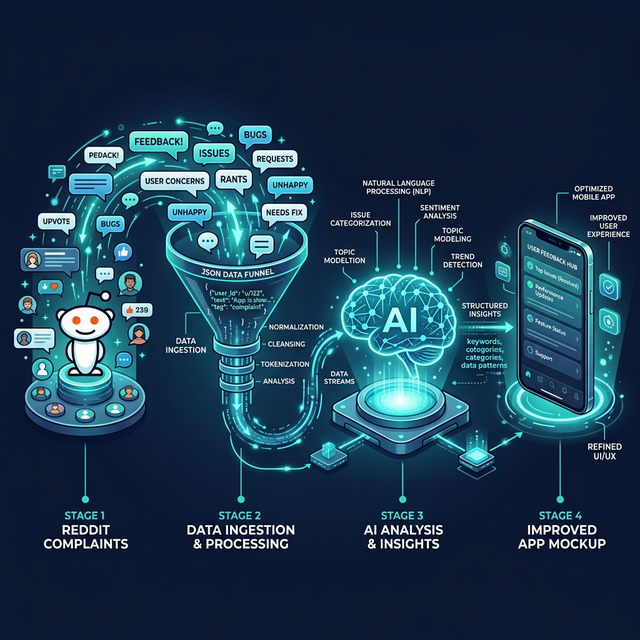 Workflow de data mining Reddit pour la création d'apps