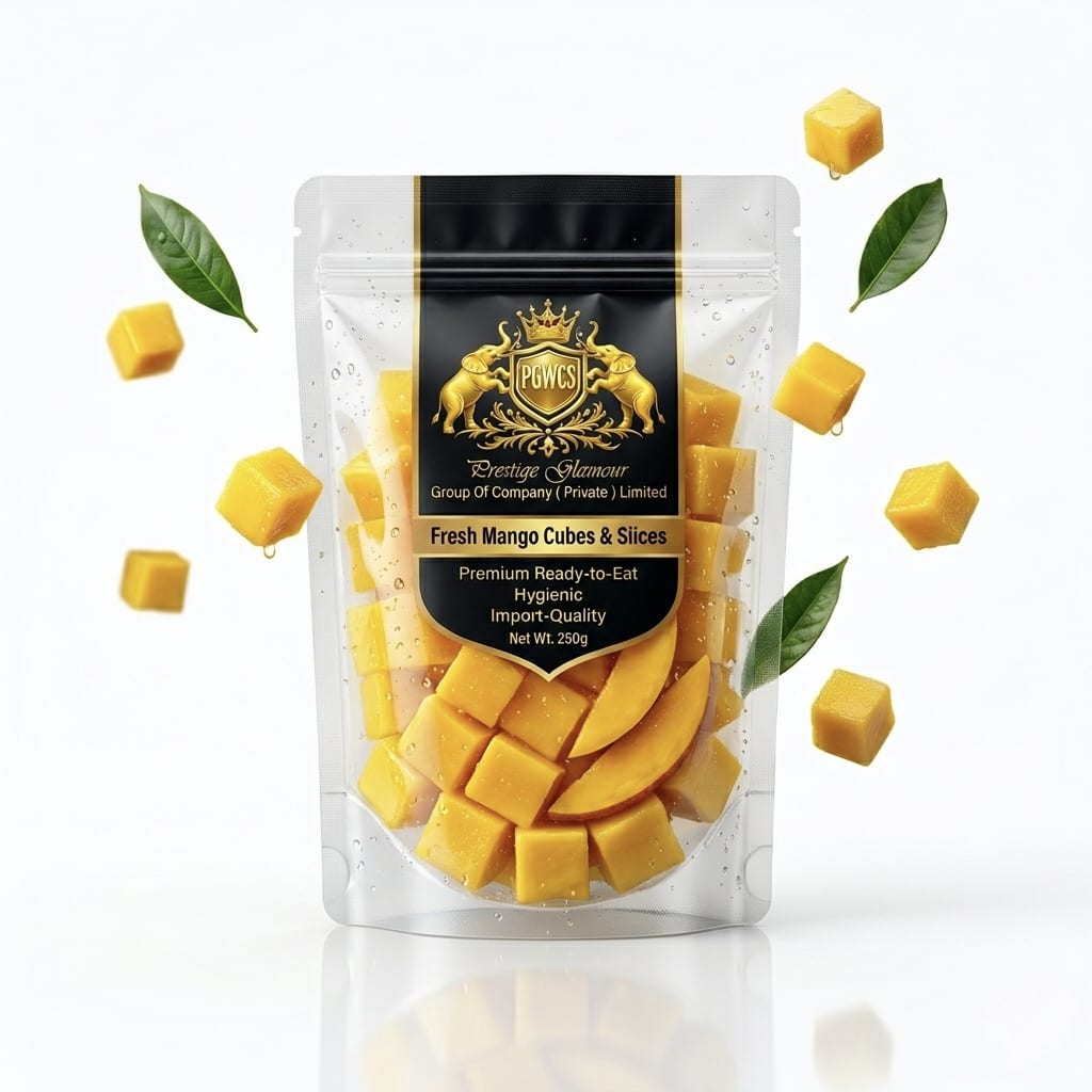 Slices of natural processed mango foods