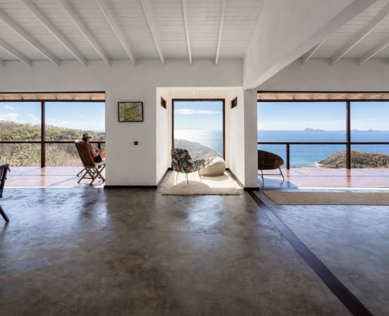 The view from the penthouse entrance