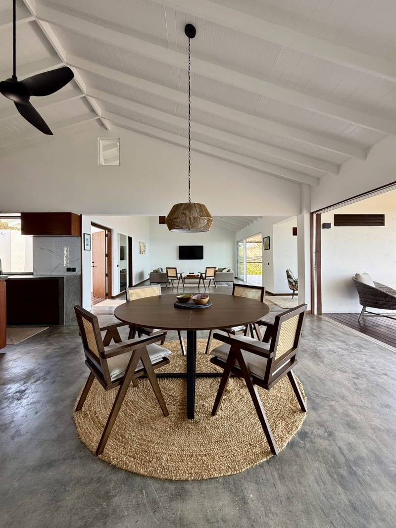 View from the dining area through to the living room