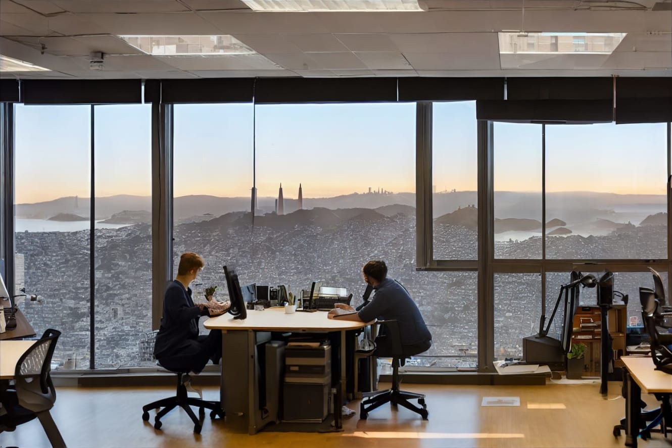 An image of an office room