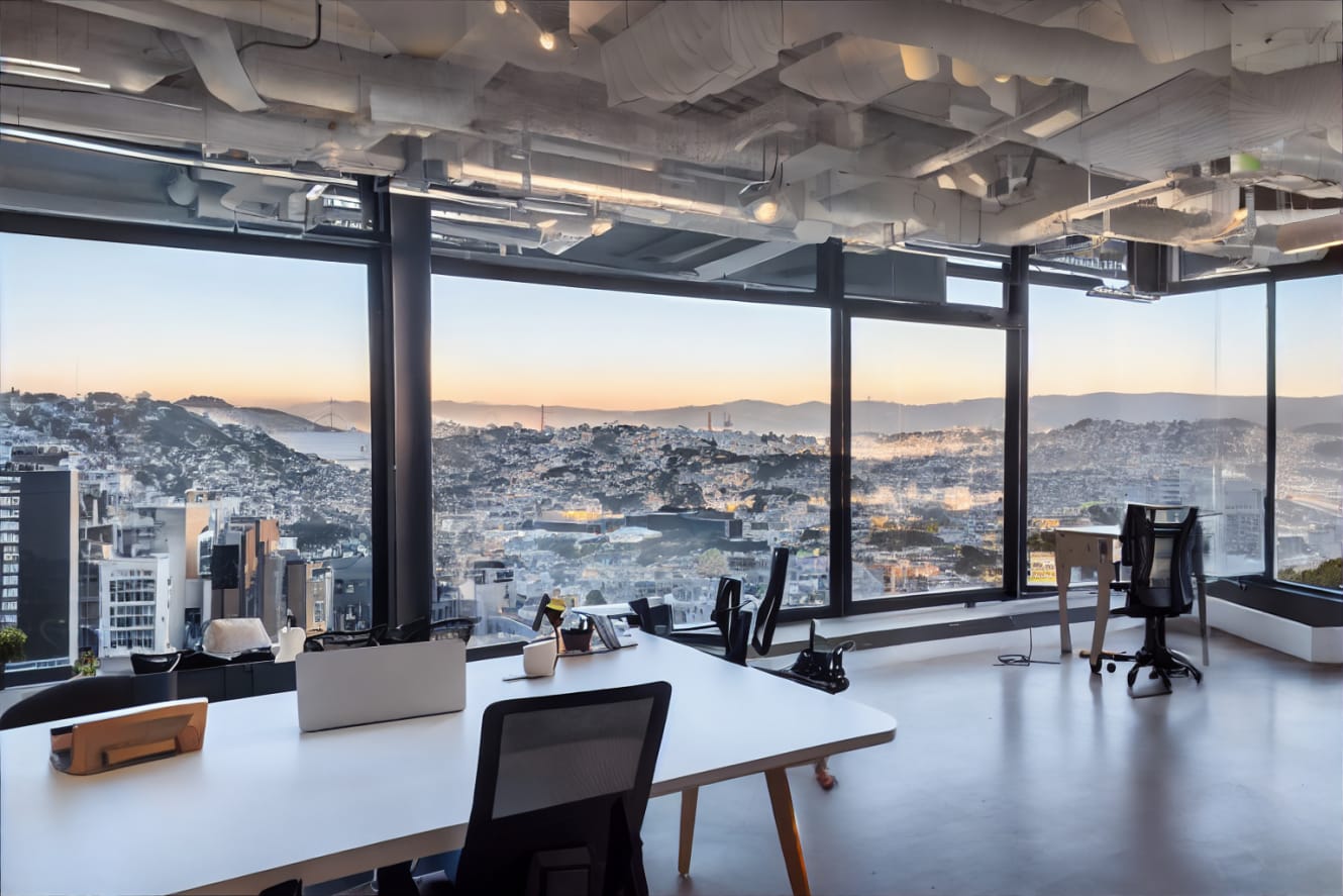 An image of an office room