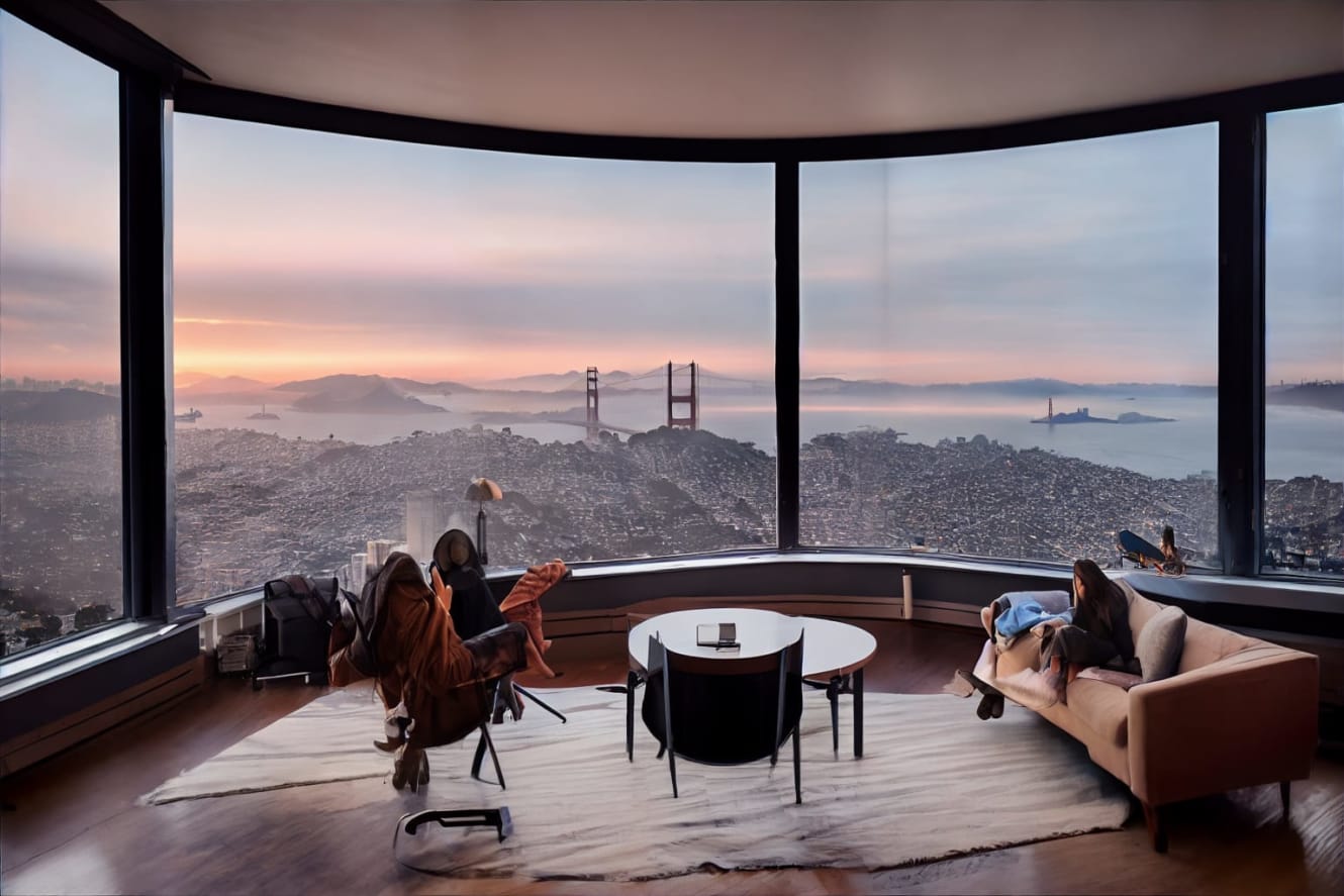 An image of a sunrise room