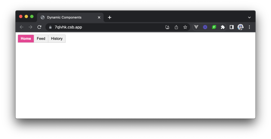 Dynamic tabs