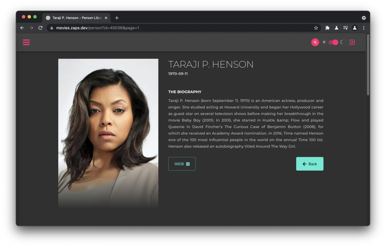 Screenshot of Movies app