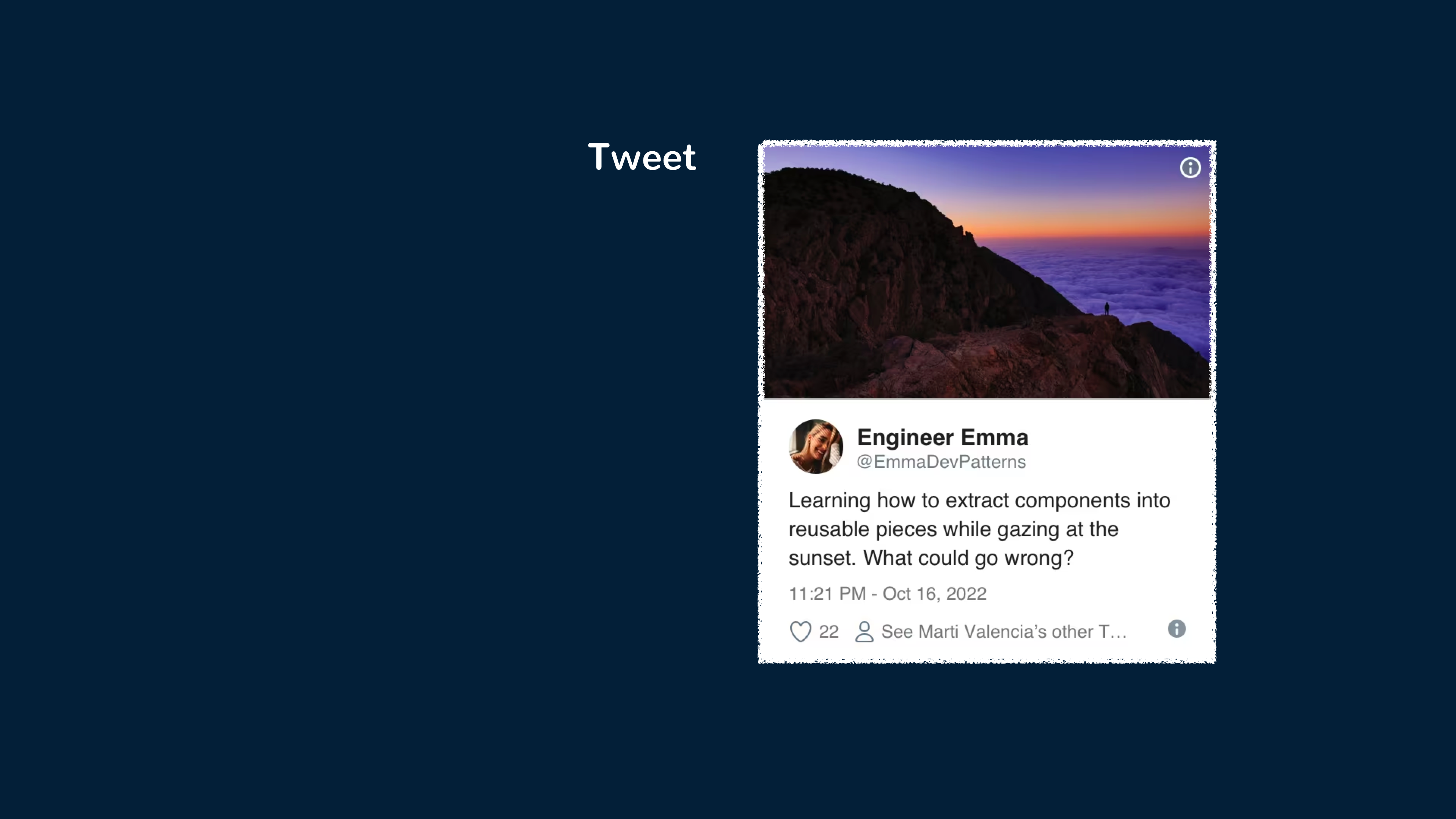 Tweet component