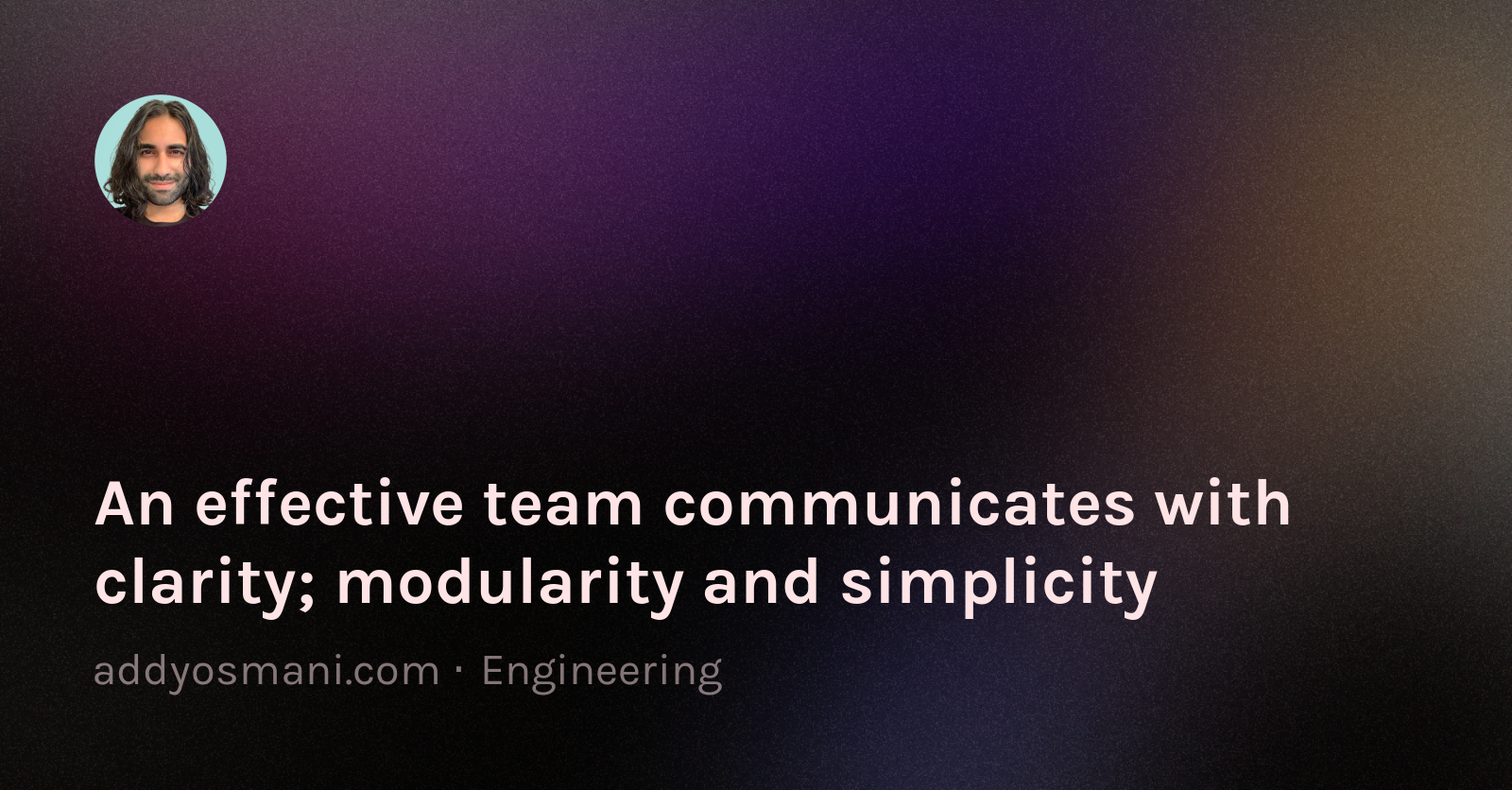AddyOsmani.com - An effective team communicates much like optimized ...