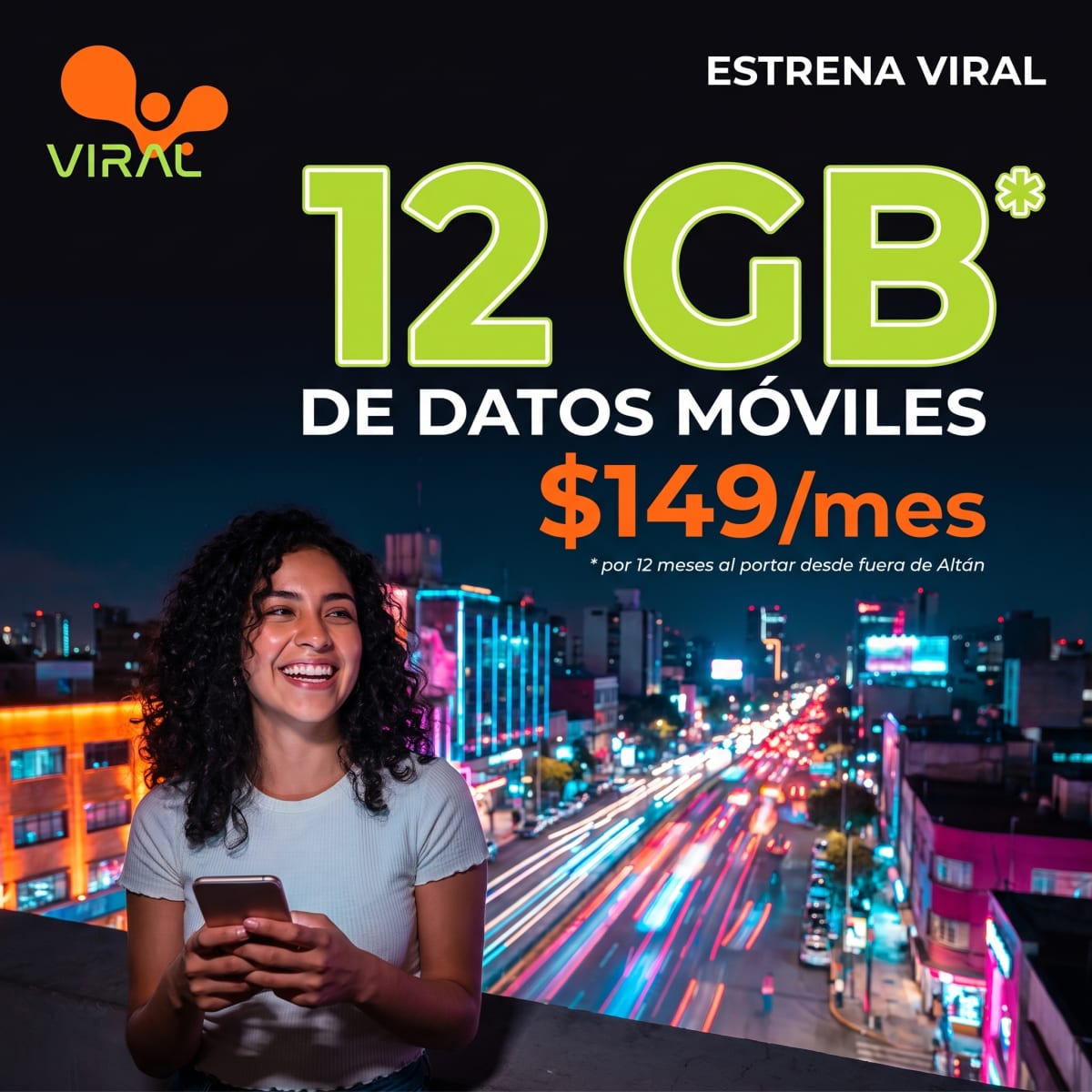 Plan Bonus 12 GB — estrena VIRAL