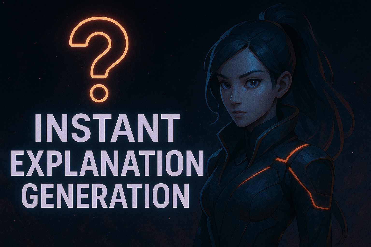 Instant Explanation Generation
