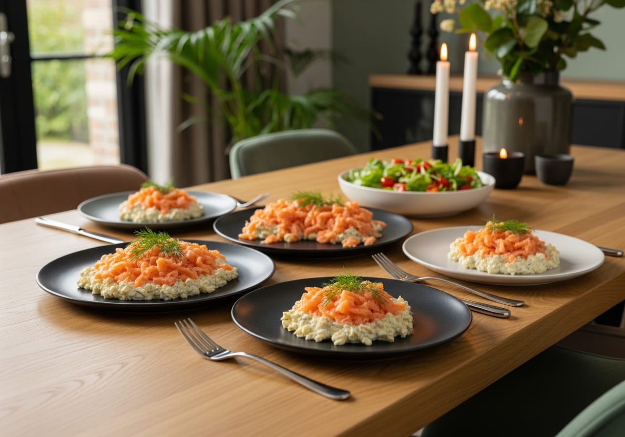 Zachte zalmsnippers — receptfoto