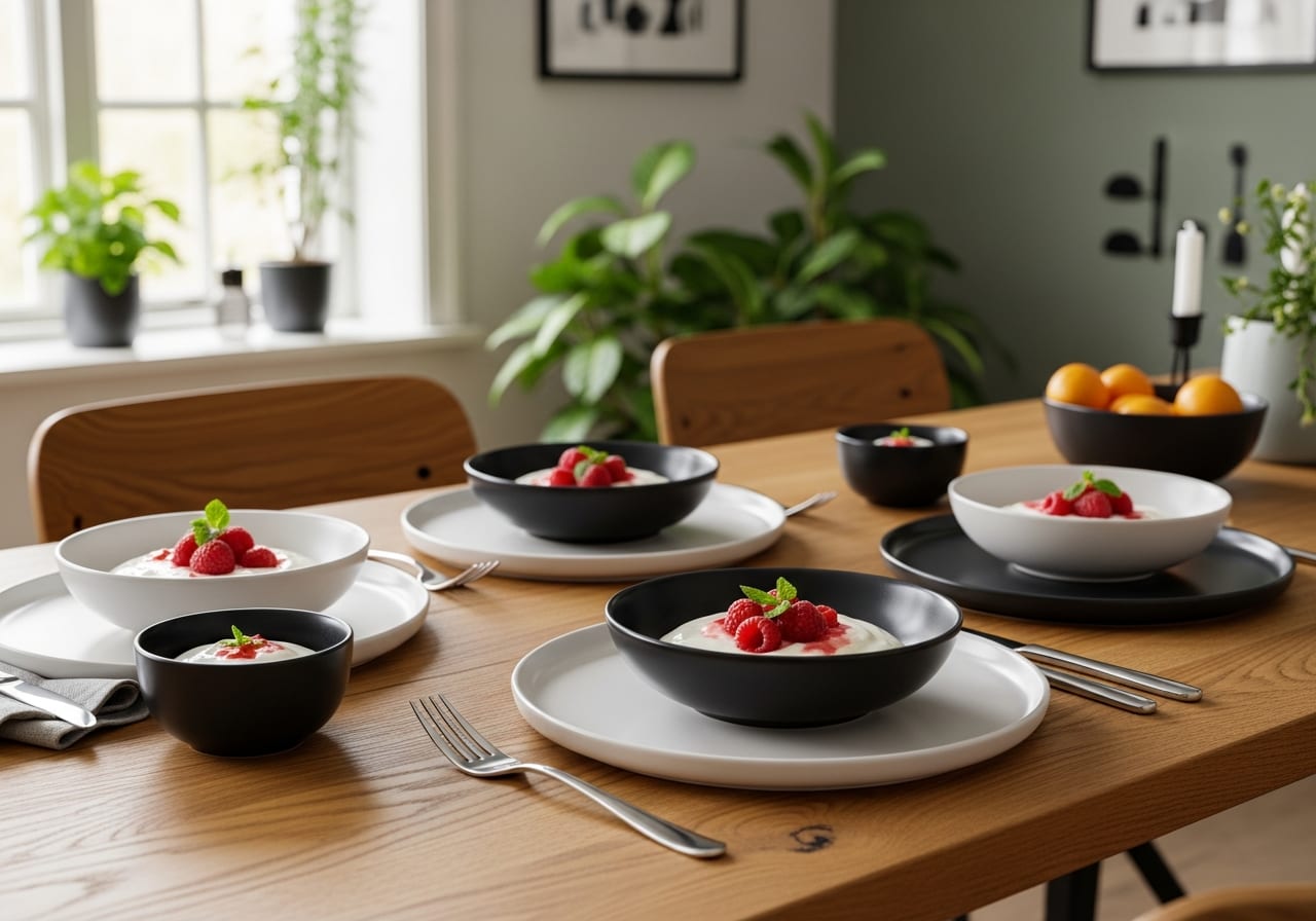 Frambozen-Griekse yoghurt — receptfoto