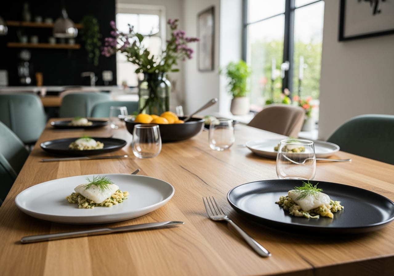 Witte vis met dille — receptfoto