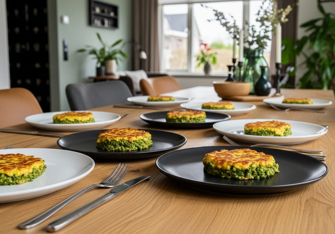 Speltpannenkoekjes met verse aardbeien — receptfoto